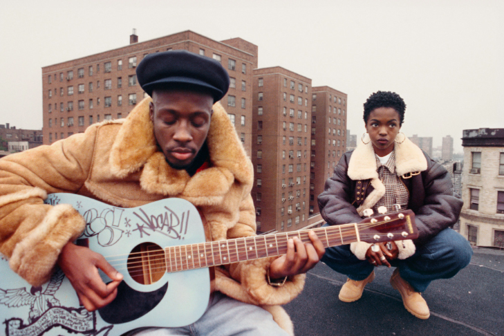 Photo of The Fugees in East Harlem in 1994