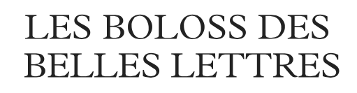 boloss des belles lettres
