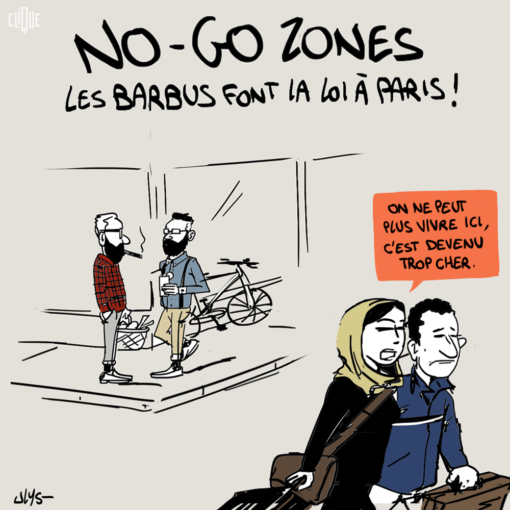 Dessin Ulystrations les barbus font la loi à paris