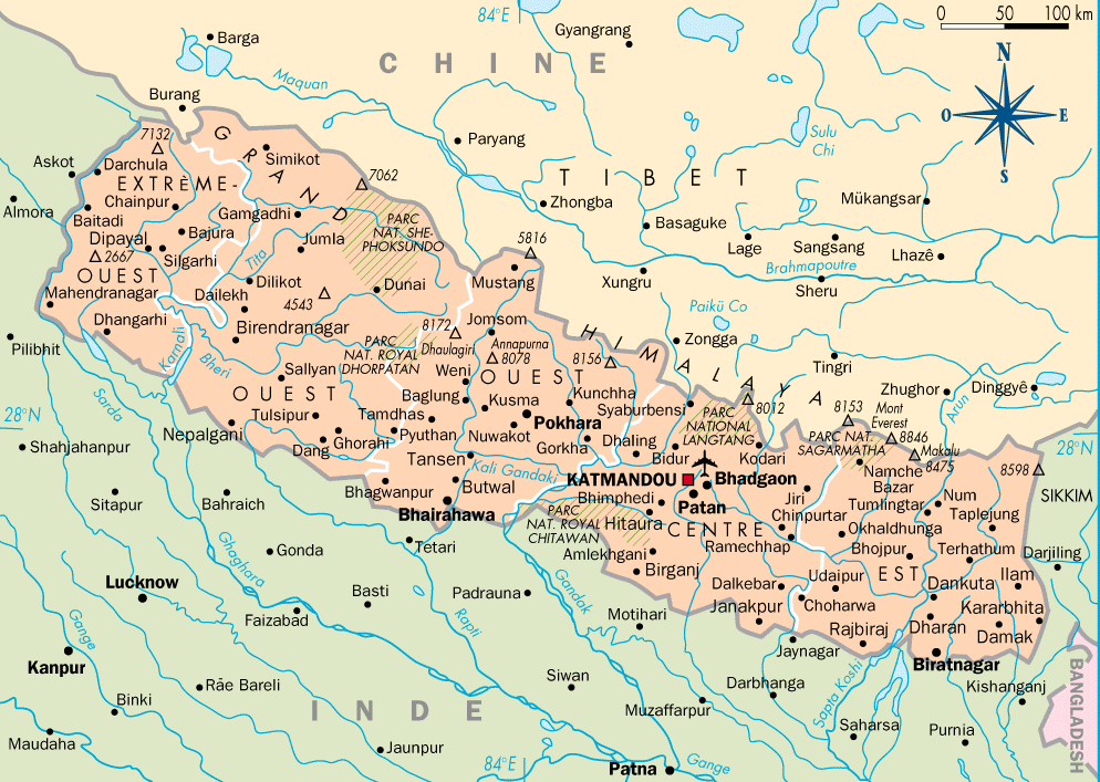 Nepal carte
