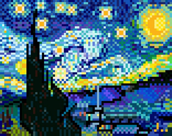vangogh pixel art