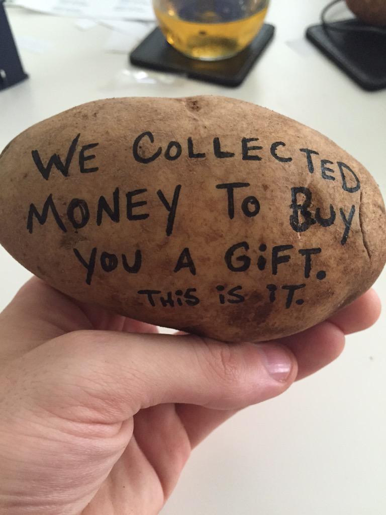 Patate message money