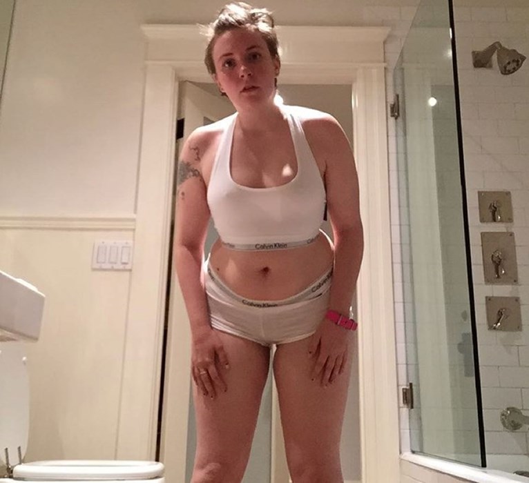 lena dunham, bodyshaming