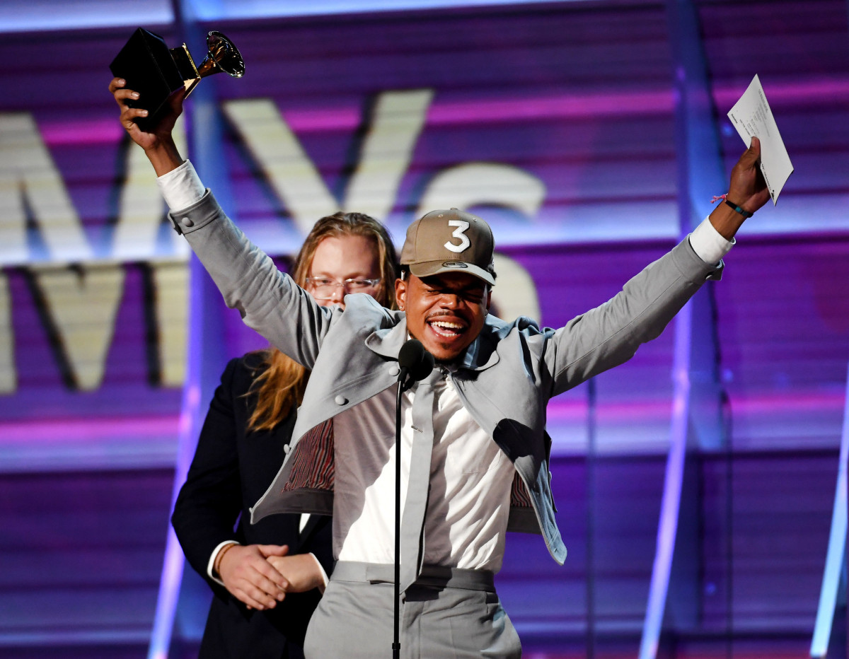 Chance the Rapper sur la scène des grammys