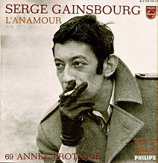 Pochette du vinyle 45 tours sorti en 1969 contenant "L'Anamour" et "69 année érotique"