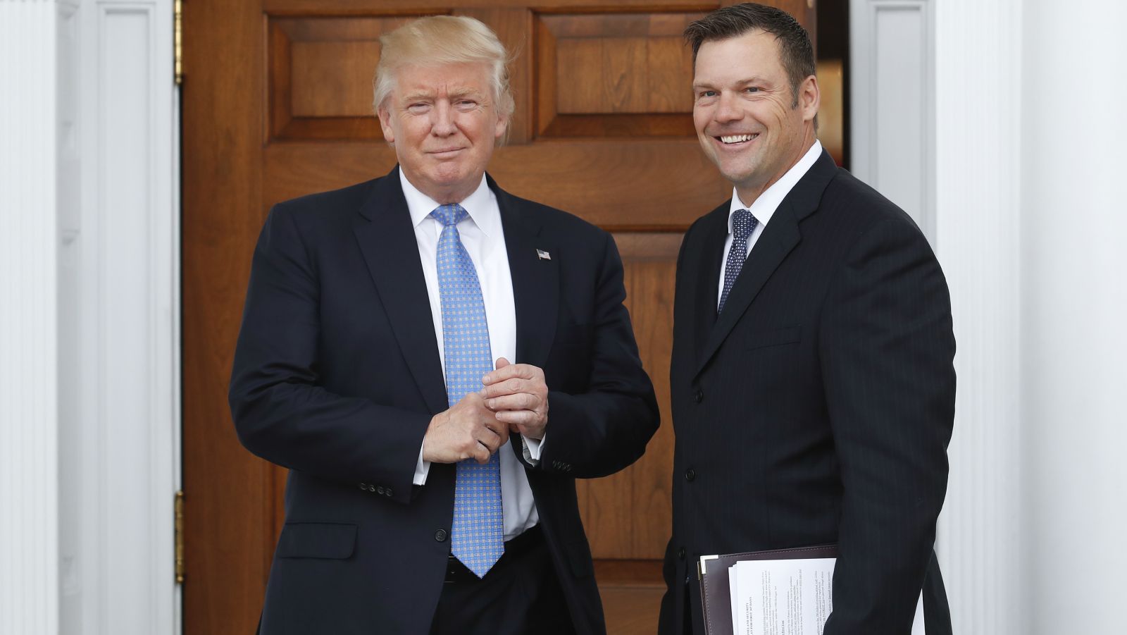 © AP photo / Carolyn Kaster : sur la première page du plan de stratégie de sécurité intérieur Kobach