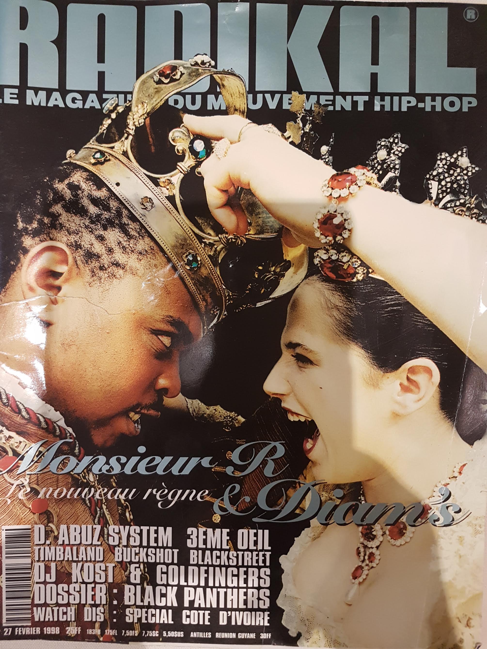 Diam's et Monsieur R en couverture du magazine Radikal