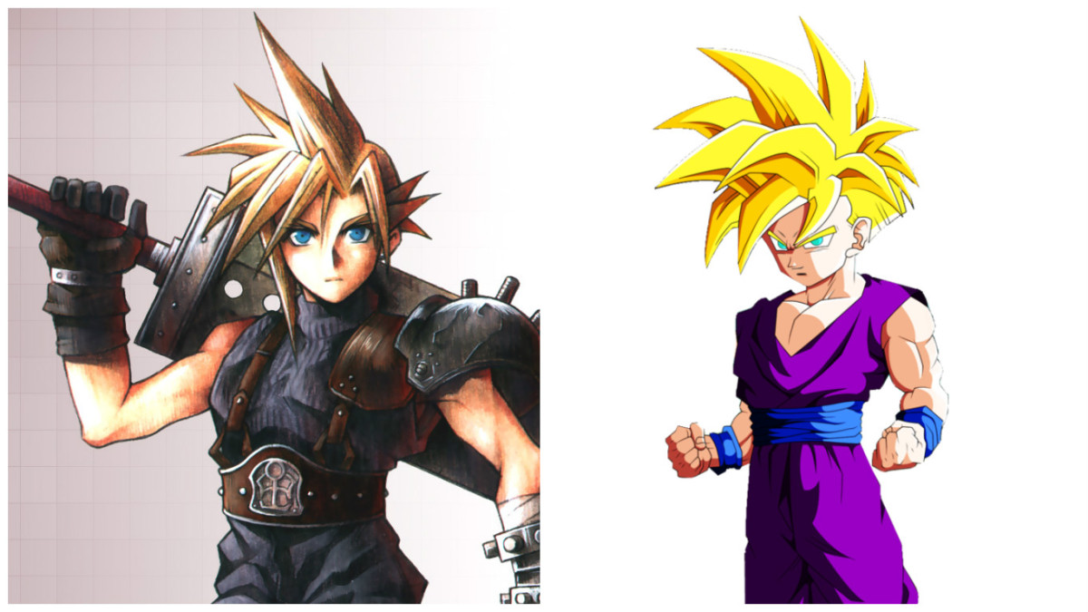Cloud and Gohan