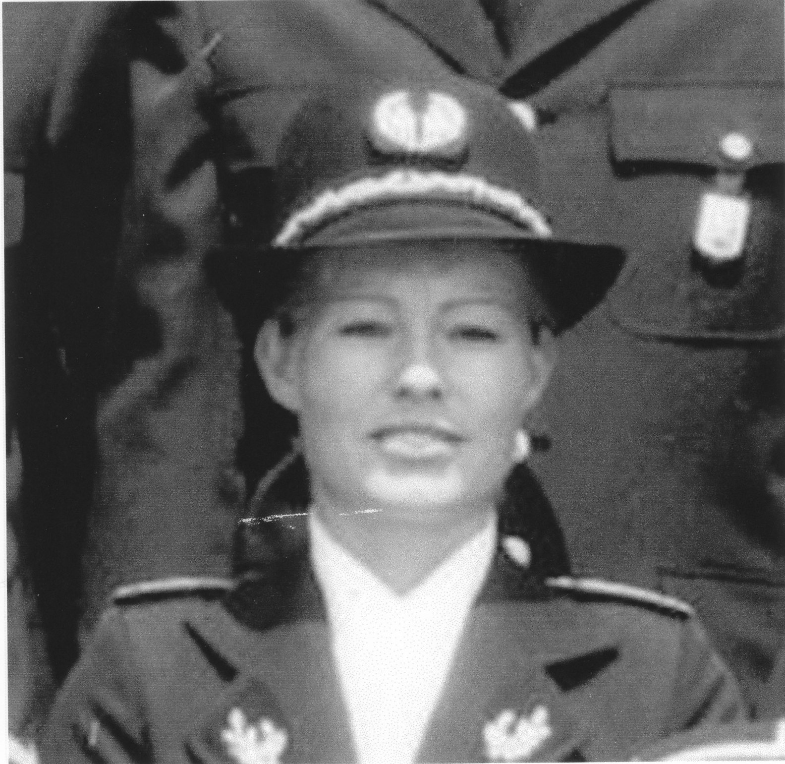 Martine Monteil en uniforme