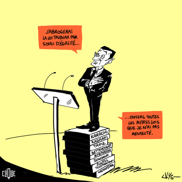 dessin sarkozy taubira loi mariage pour tous