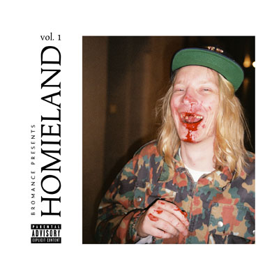 Guillaume Berg en couverture de la compilation Homieland du label Bromance