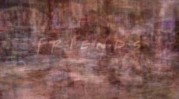 capture d'écran de la vidéo qui superpose tous les épisodes de Friends