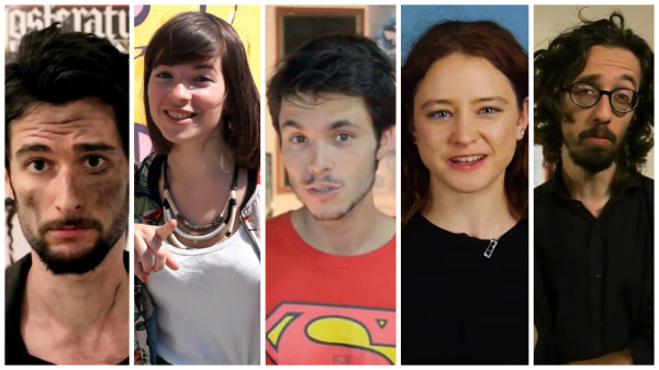 De gauche à droite : Le Fossoyeur de films, C'est une autre histoire, Dirty Biology, Le Fil d'actu, Usul