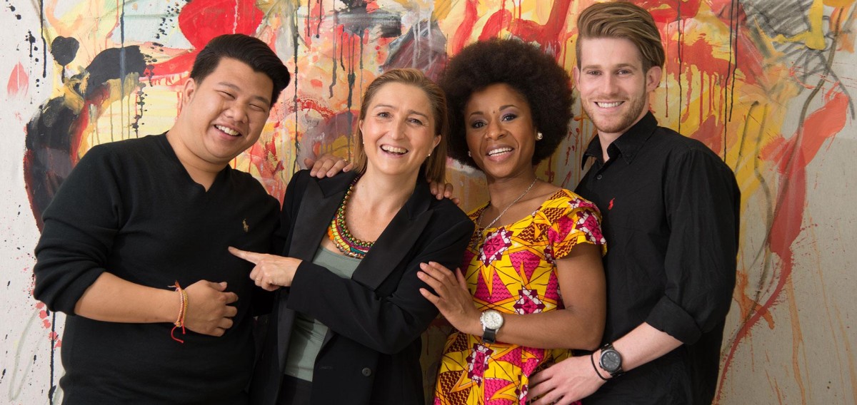 Le studio d'Aude Livoreil-Djamou à Paris. 