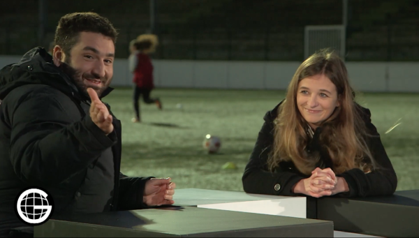 pauline et mouloud sur le stade du red star pro le gros journal
