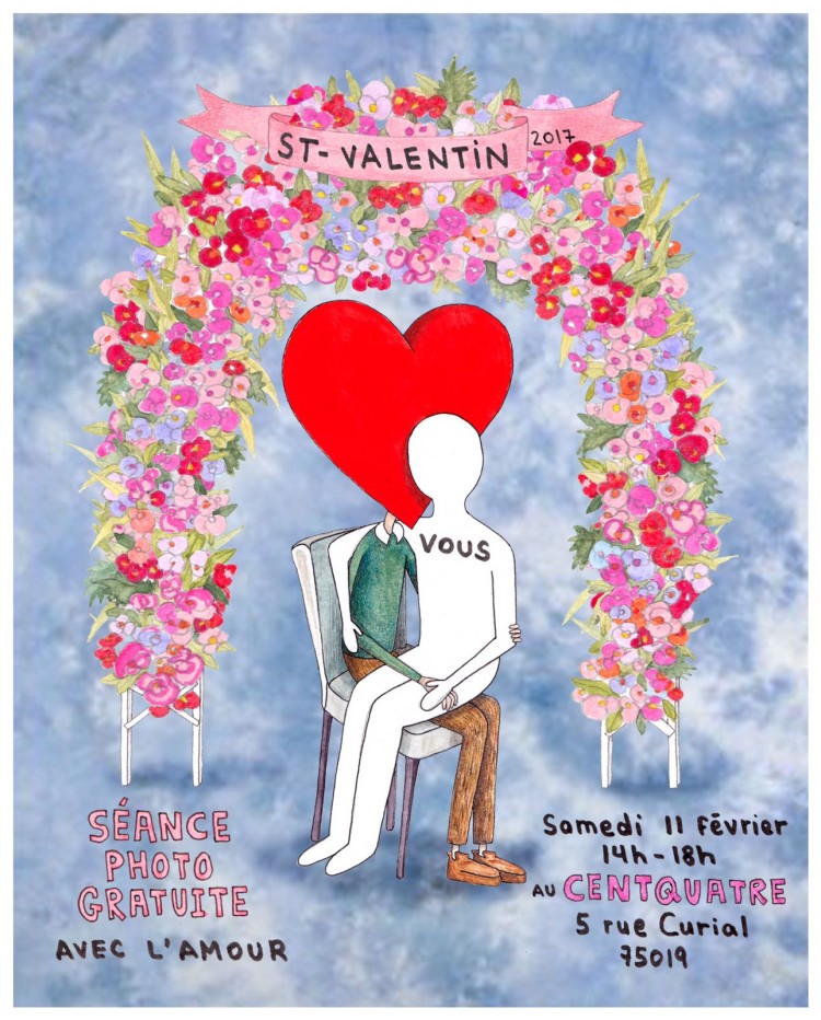 Affiche St Valentin Charlotte Le Bon