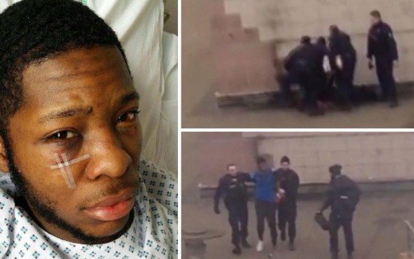 Théo à l'hôpital et à Aulnay-sous-Bois