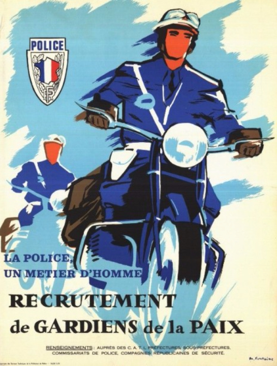 Affiche recrutement police