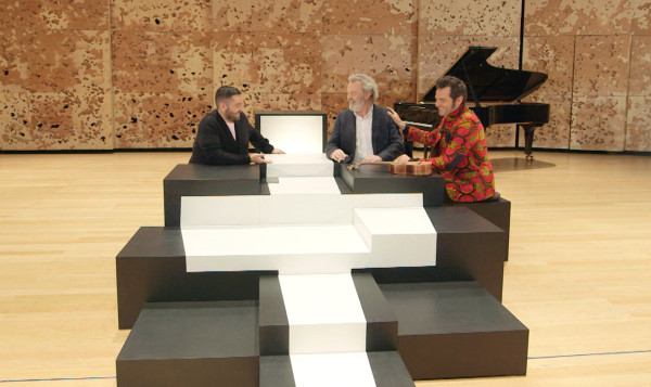 le chanteur Matthieu Chedid et le chef cuisinier Alain Passard