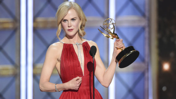 Mandatory Credit: Photo by Invision/AP/REX/Shutterstock (9065785la)
Nicole Kidman accepts the award for outstanding lead actress in a limited series or a movie for "Big Little Lies" at the 69th Primetime Emmy Awards, at the Microsoft Theater in Los Angeles
69th Primetime Emmy Awards - Show, Los Angeles, USA - 17 Sep 2017